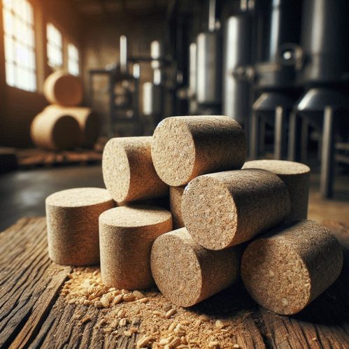 Biomass briquettes for renewable energy and eco-friendly fuel alternatives.
