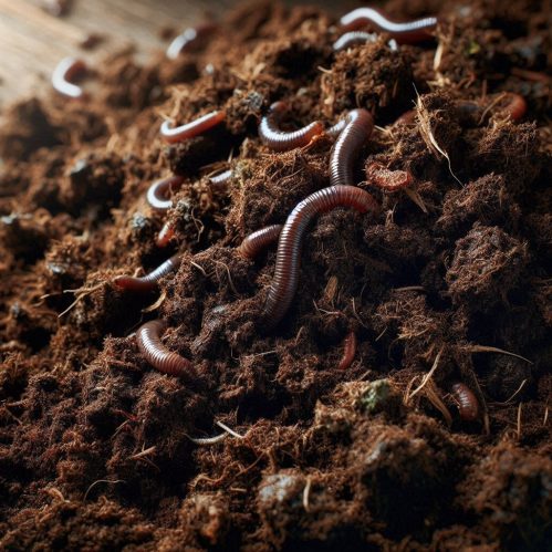 Premium vermicompost for enhancing soil health, plant growth, and sustainable agriculture.