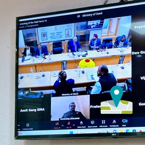 'National Task Force' at the Ministry of Steel in Delhi.